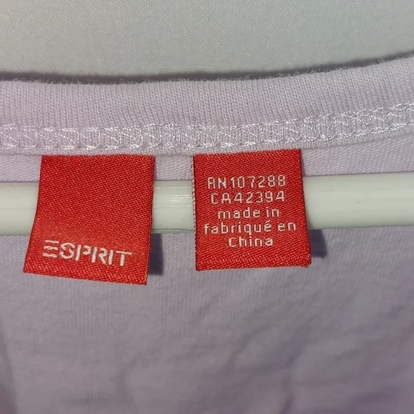 Women's Spirit Lavender Ruffled Top Size Small - Picture 3 of 4